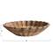 Hello Honey® 8" Natural Boho Carved Wood Bowl with Scalloped Edge